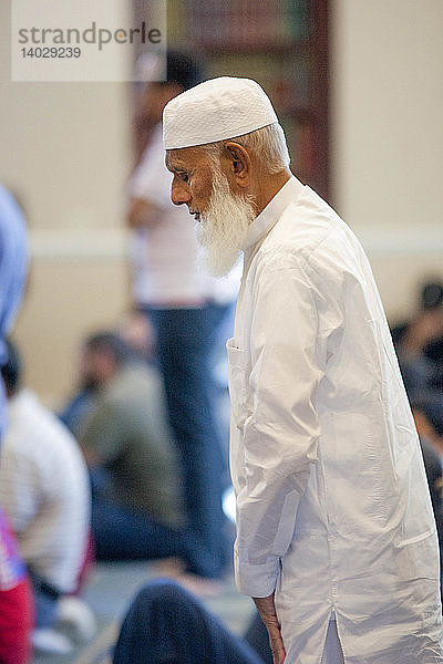 Elderly Man in Mosque
