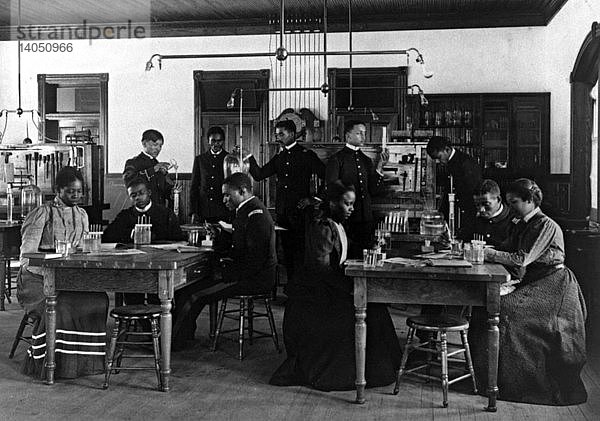 Chemistry Class,  Hampton Institute,  1899