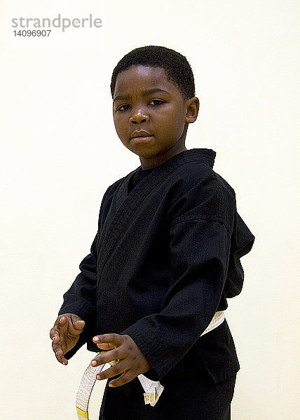 Boy in Martial Arts Gi