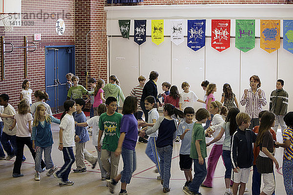 Elementary School Students Dance