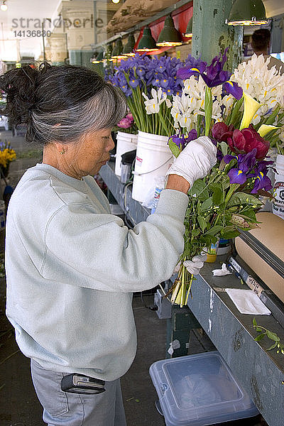 Florist Arranging Flowers