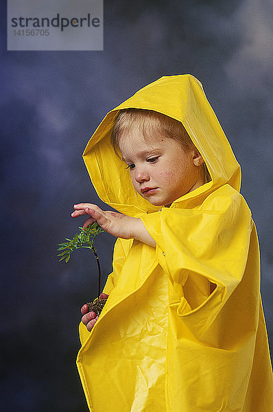 Girl in Raincoat