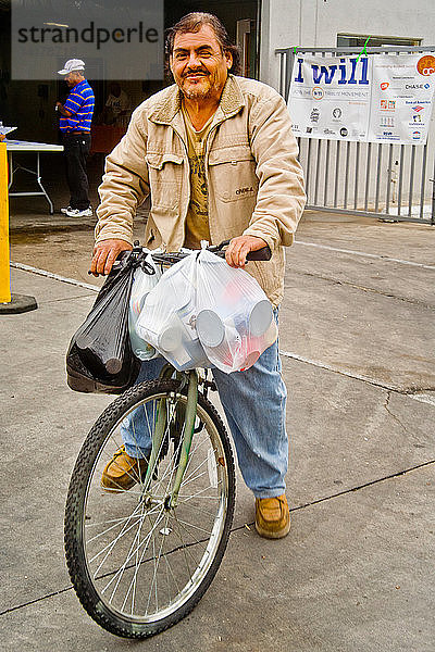 Man With Donated Food