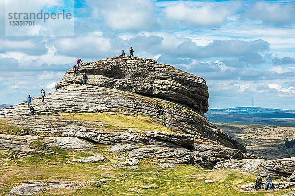 Haytor Rocks,  Ilsington,  Dartmoor National Park,  Devon,  England,  Vereinigtes Königreich,  Europa