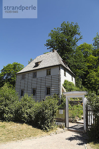 Goethes Gartenhaus (Goethes Gartenhaus) im Park an der Ilm in Weimar,  Thüringen,  Deutschland,  Europa