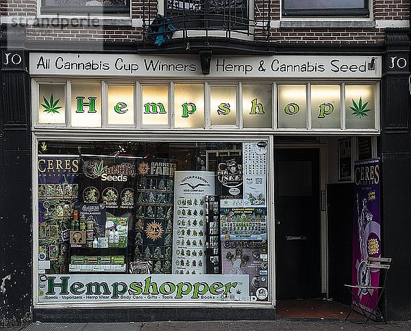 Hempshopper-Laden,  Verkauf von Hanf,  Amsterdam,  Nordholland,  Niederlande