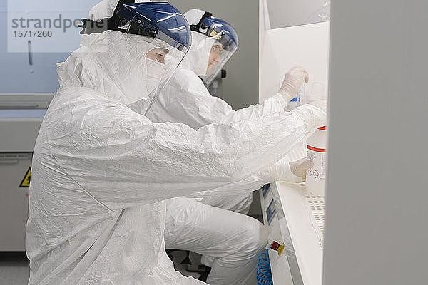 Zwei Wissenschaftler arbeiten im Labor