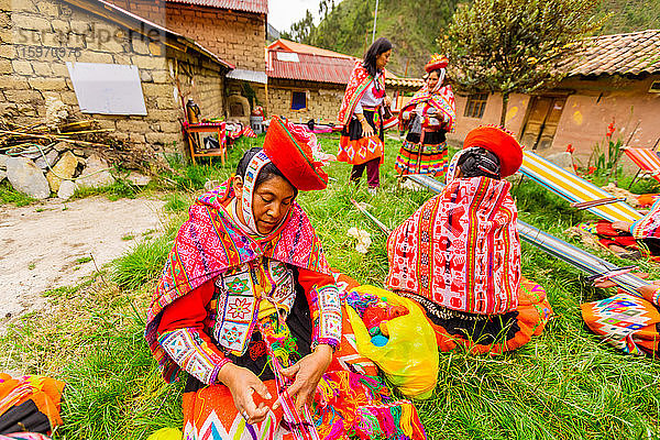 Huilloc-Gemeinschaft von Webern,  Peru,  Südamerika