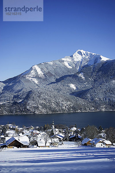 Österreich,  Salzkammergut,  St. Gilgen im Winter