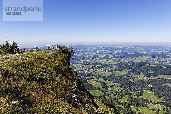Österreich,  Vorarlberg,  Blick von der Niedere in Richtung Lingenau